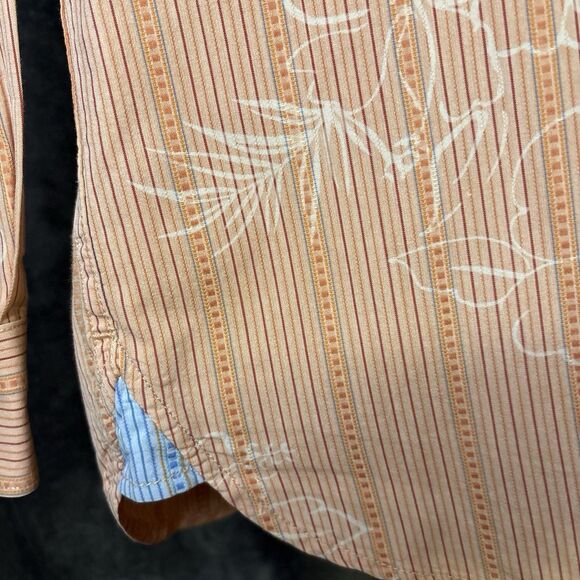 Tommy Bahama Orange Casual Button Down Shirt L - Picture 3 of 10